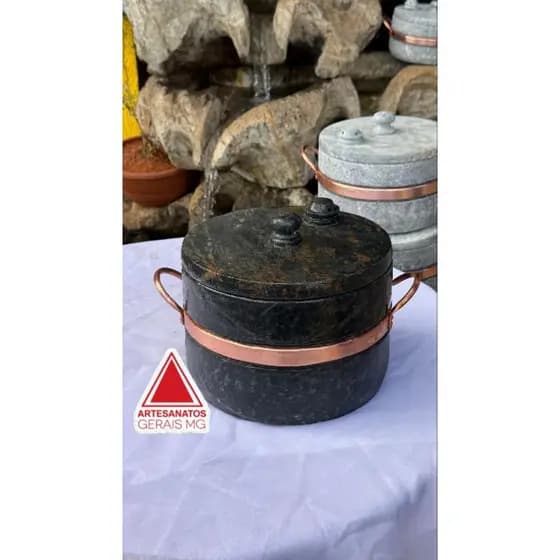 PANELA DE PRESSÃO DE PEDRA 3 LITROS ENVIO CURADA