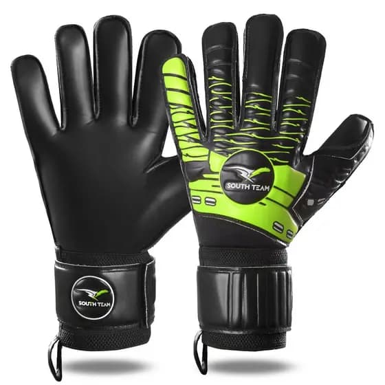 LUVA GOLEIRO PROFISSIONAL COM TALAS PROTETORAS SOUTH TEAM IMPORTADO QUALIDADE GRIP