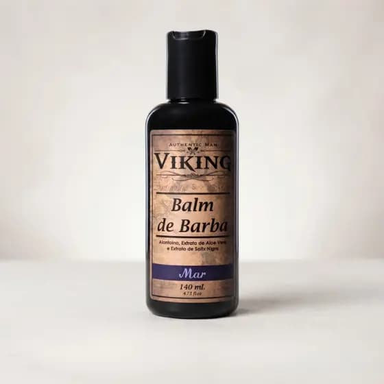 Balm De Barba 140ml - Linha Mar - Viking Brands - Hidratação Profunda Perfume Amadeirada