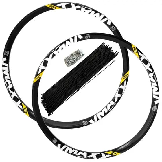 Par Aro 26 Roda Vzan Vmaxx DH Freio A Disco Com Raios e Niples
