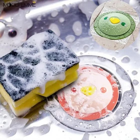 Ralo de pia de silicone para tampar odor e recolhe restos de alimentos