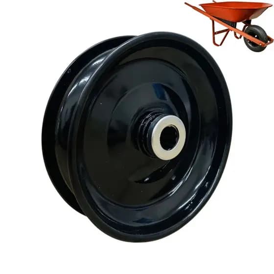 Roda Aro 8 De Ferro Com Rolamento Para Pneu 3.50-8 Carrinho de Carga Mão Carriola