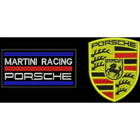 Patch bordado porsche termocolante