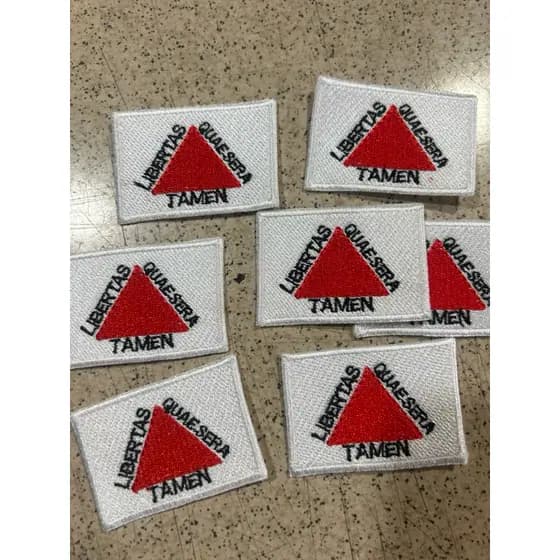 Patch bordado com termocolante bandeira Minas Gerais