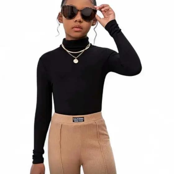 O Melhor Body Collant Infantil Premium Tecido Collant Extra Macio Leve Com Proteção Frio e Calor
