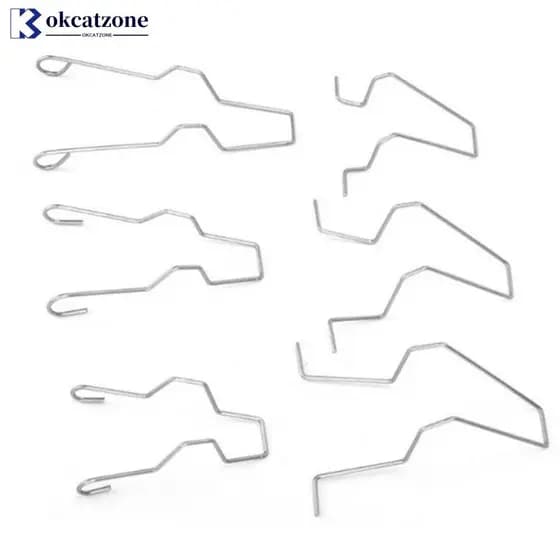 OKCATZONE 6 Pçs Farol Do Carro Lâmpada Retentor Clipes De Mola Fivelas Metal Primavera Para H1 H3 H4 H7 5ZHSFULLKIT C7U2