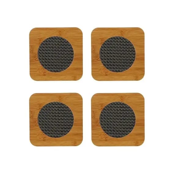 CONJUNTO 4 DESCANSO DE PANELA 14,5CM -RESISTENTE ELEGANTE E NATURAL