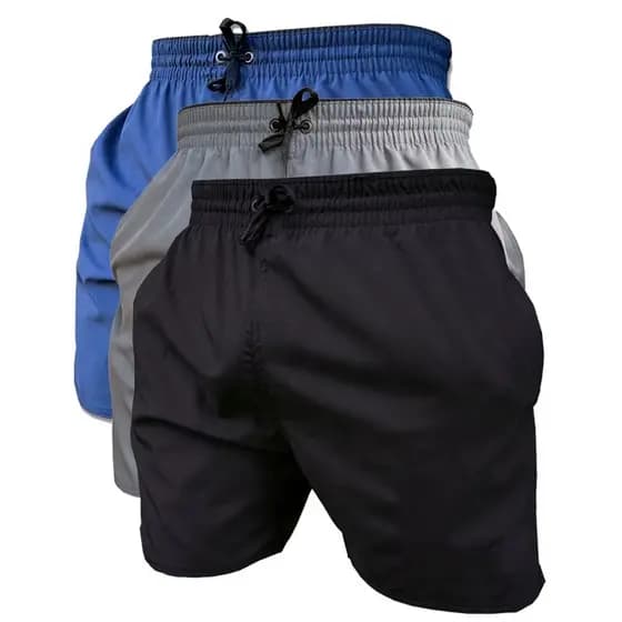 Kit 2 Shorts Tactel Bermuda Masculina Mauricinho Kit Short Tectel Praia Short Masculino Liso