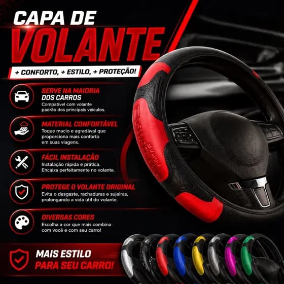 Capa Volante Universal Premium Automotiva