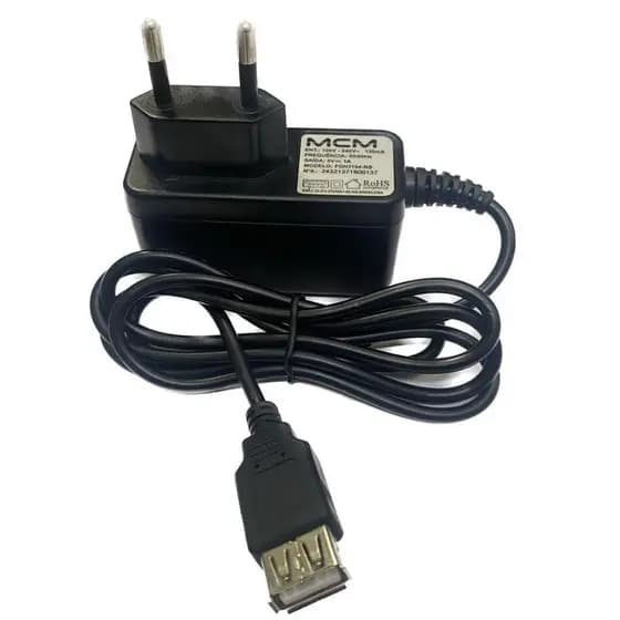 Fonte Carregador Para Telefone rural aquario 5v 1a Saída Usb Fêmea | C-USB