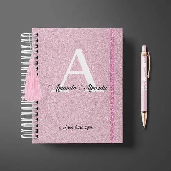 Kit Agenda 2027 Personalizada + Caneta Personalizada - Presente Professores - Varios Modelos