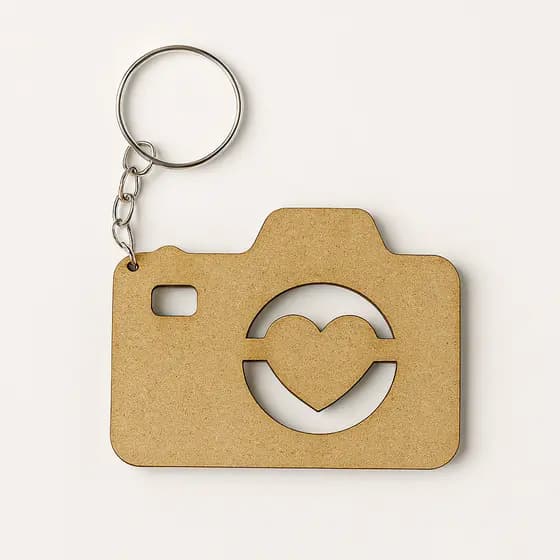 30 Chaveiros personalizados em mdf Câmera fotográfica