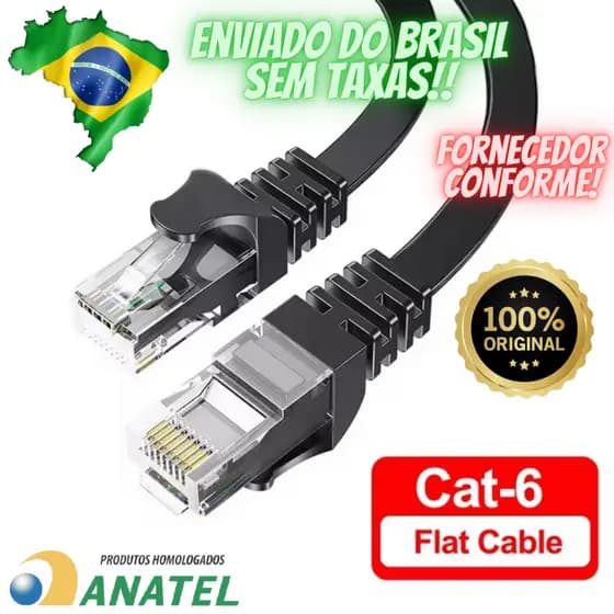 Cabo de rede CAT6 ORIGINAL cabo ethernet RJ45 1000mbps