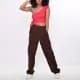 Calça Cargo Skate Sarja Bolso Lateral Larga Unissex