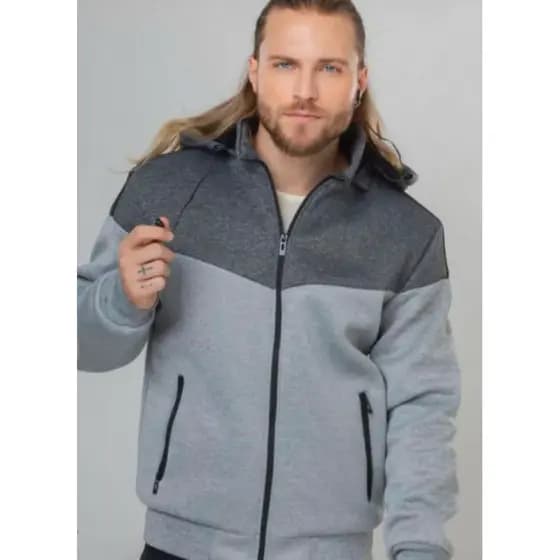 JAQUETA MOLETOM CASACO NEOPRENE FORRADO COM FONE DE OUVIDO