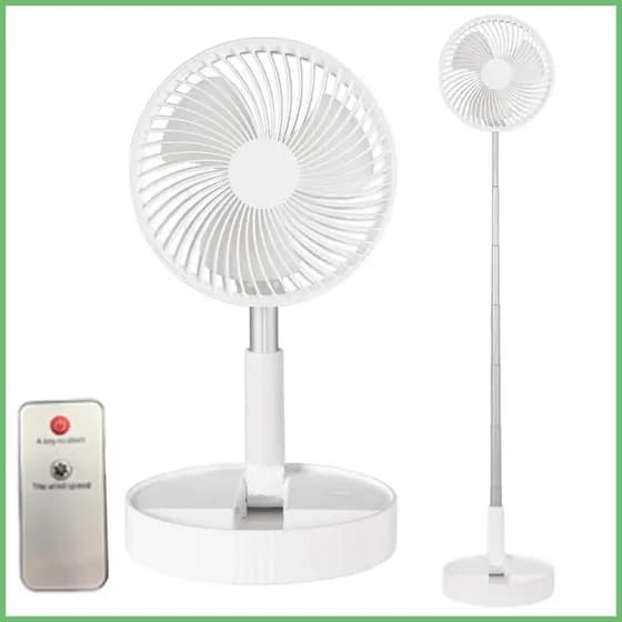 Ventilador De Quarto Com Controle Remoto , Poderoso Dobrável De Mesa Para Viagens , Cabeceira , Escritório Em Casa , Aca