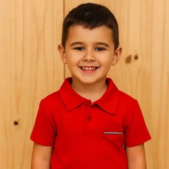 Polo de Algodão Infantil Tam. 4 e 6