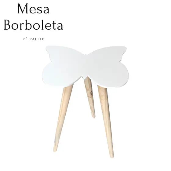 Mesa Lateral Borboleta Pé Palito