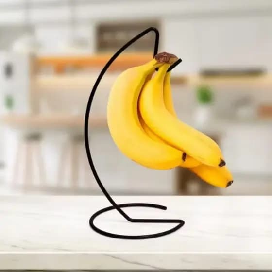 Suporte de Banana para Cozinha – Organizador de Frutas Prático e Moderno