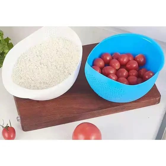 peneira de arroz com drenagem grossa para lavagem de arroz