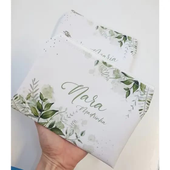 Kit 22 Necessaire Folhagem Personalizada