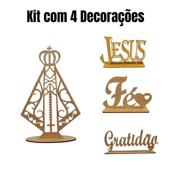Palavra Decorativa Gratidão com Base para Sala, Escritório e Ambientes