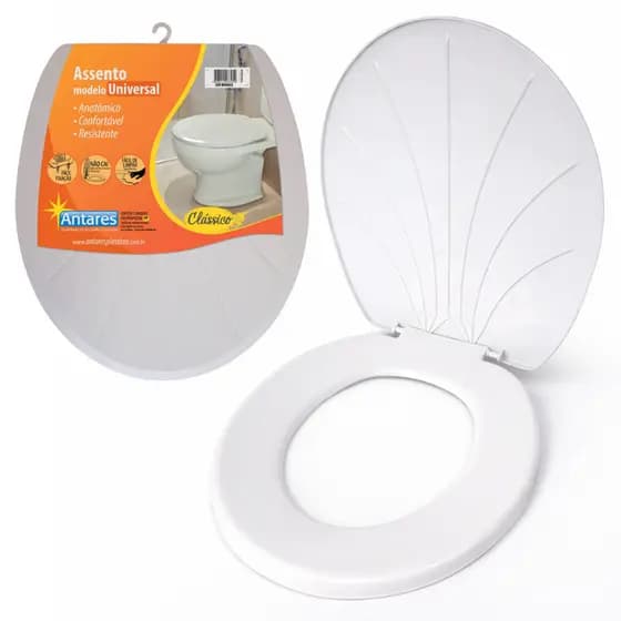 Tampa De Vaso Assento Sanitário Privada Universal Branco Super Reforçada e Linda Para Deixar o Vaso Confortavel