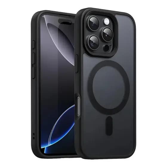 Capa Capinha Anti Impacto Reforçada Para IPhone 16 ProMax Cor Preto Fosco