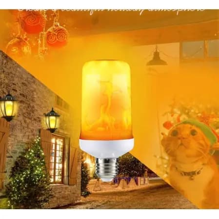 Lâmpada Led Com Efeito Chama Fogo / Lâmpada E27 / Simulado / Natureza / Flicker / Decoração