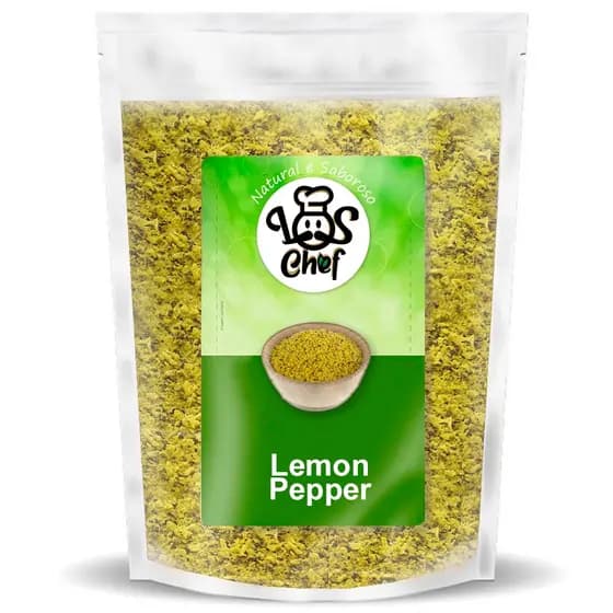 Limão Lemon Pepper 2kg, 1kg, 500gr Sabor Intenso no Pote Original Los Chef Premium