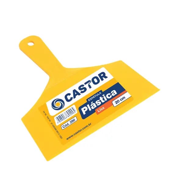 Espátula Multiuso de Plástico 20cm Lisa - Castor