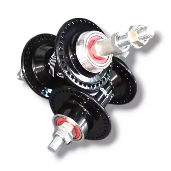 Cubo 72 Furos Viper com Rolamento e Eixo 9mm com Porcas