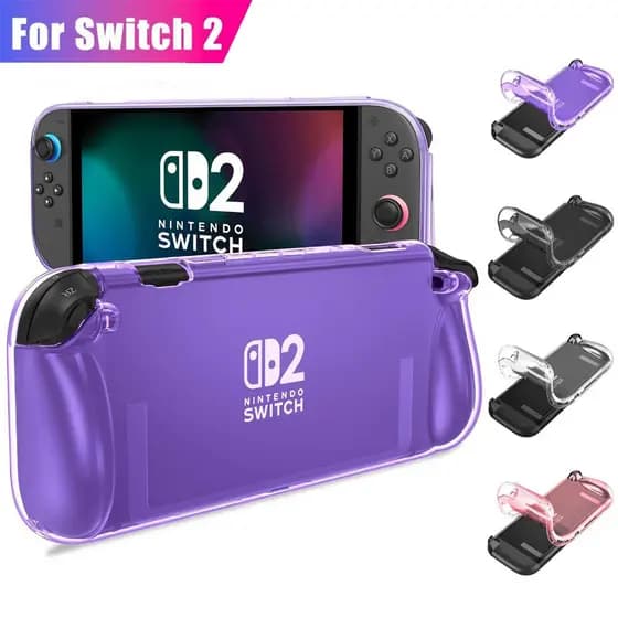 Capa Protetora TPU Para Nintendo Switch 2 , Protetor De Transparente , Antiarranhões , Absorção De Choque , Design Ergon