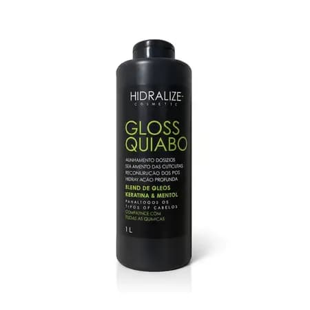 Progressiva Gloss Quiabo 1L Hidralise - Alisa Muito - Redutor De Volume - Escova Progressiva