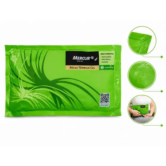 Bolsa Térmica Gel Quente Fria Alívio Dores Ortopédica Fisioterapia Cólica Média Não Congela Mercur