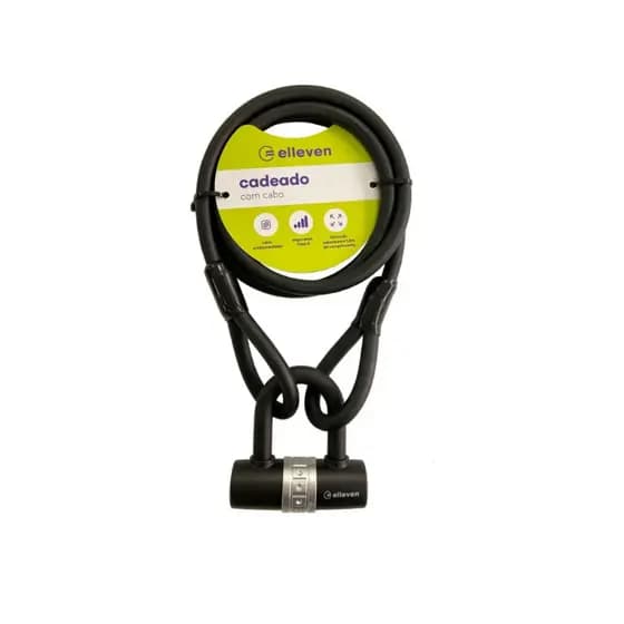 Cadeado Tipo U Cabo Bike Moto 12mm X 1.5m Elleven