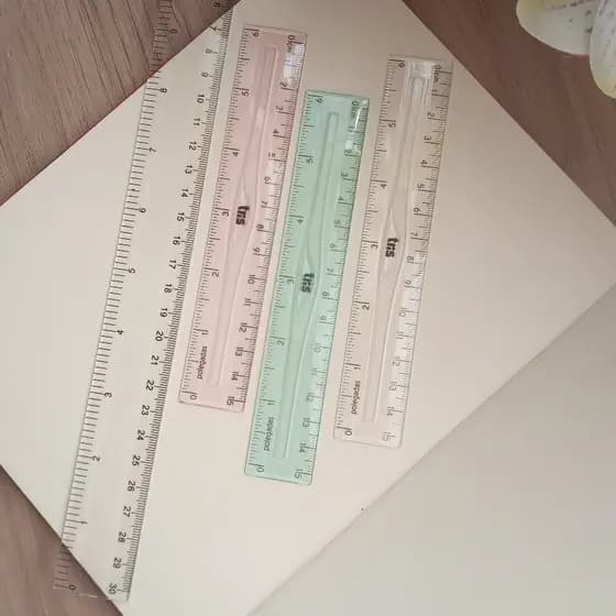 Régua Transparente Tamanho 15cm Ou Régua Transparente Tamanho 30cm