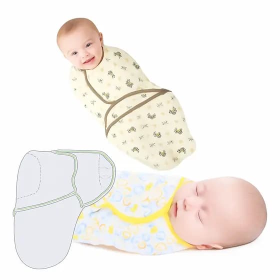 Cueiro Charutinho Swaddle Me Para Bebe Ajustavel com Velcro