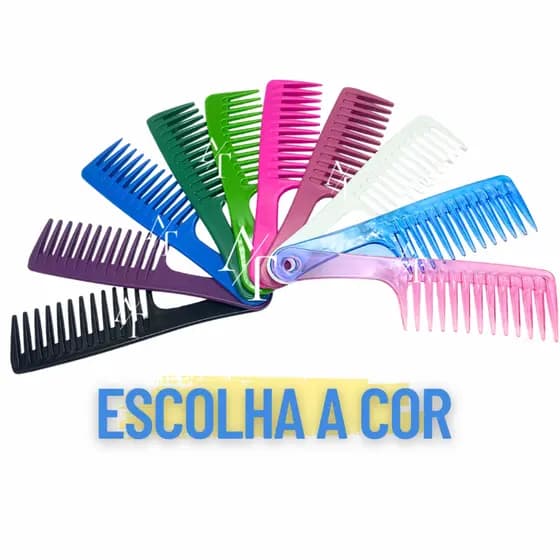 Pente Grande Dente Largo Lavatório Profissional Fitagem Desembaraçador
