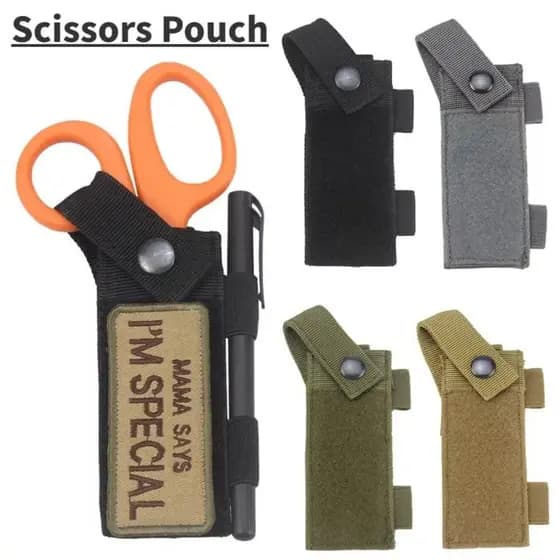 Bolsa De Cintura Para Tesoura , Suporte Lanterna De Nylon 1000D , Com Bainha De EDC