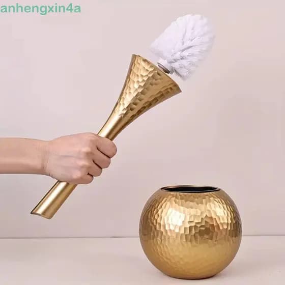 Conjunto De Escova De Vaso Sanitário ANHENGXIN , Com Alça Longa De Luxo Luz De Cabeça Removível , Base De Pé