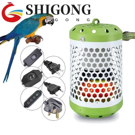 SHIGONG Lâmpada De Preservação De Calor Para Papagaio De Estimação , Aquecimento Cerâmica Anti-Mordida Sem Luz , Com Aqu