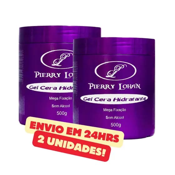 Kit 2 Gel Cera Pierry Lohan 500g Original Mega Fixação CERA - Envio em 24 Horas