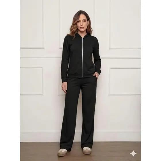 Wv209 Conjunto Veludo Feminino - Plush