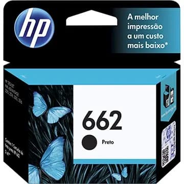 Cartucho HP 662 preto Original (CZ103AB) 2516 ,3516 ,3546