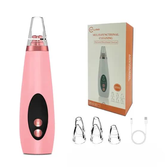 Removedor de Cravos Elétrico Facial USB Recarregável 3 Níveis Sucção Limpeza Profunda Portátil