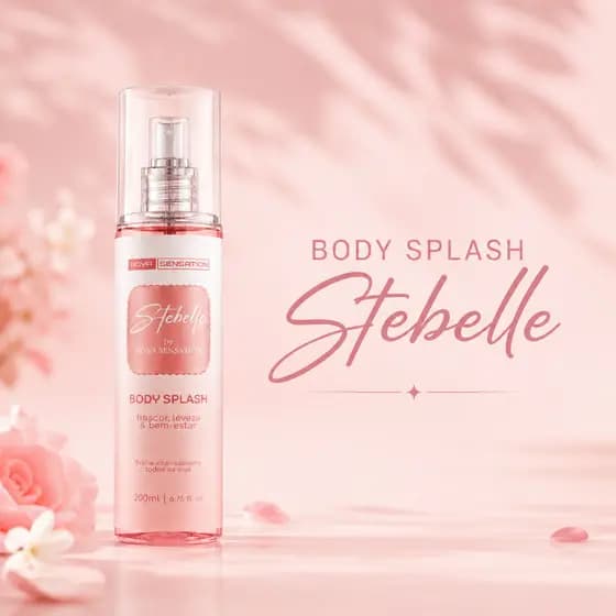 Body Splash Feminino Stebelle 200 ML Perfume Floral Frutado Nova Sensation