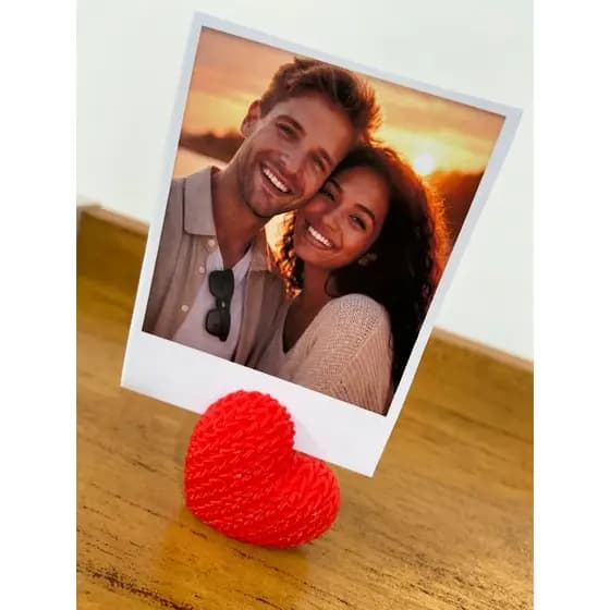✨ Porta retrato/ Porta Fotos / Porta Polaroid / Coração 3D – Perfeito para Polaroids! ✨