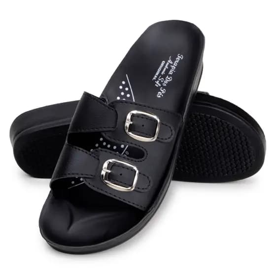 Sandalia Ortopédica Feminina Anatomica Super Conforto Anti Inchaco Ajustavel Leve Gravidas Dores Pé