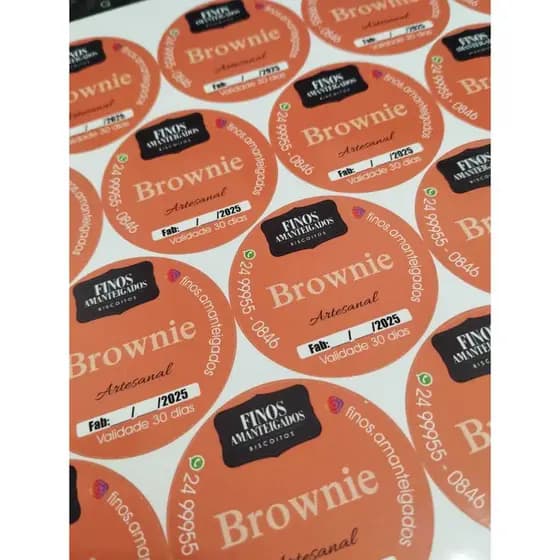 Adesivo 4cm Personalizados - adesivo personalizado com logo ou tema